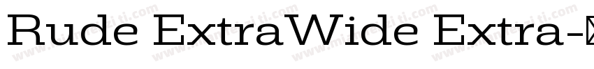 Rude ExtraWide Extra字体转换